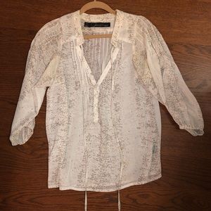 Patterson J. Kincaid sheer blouse